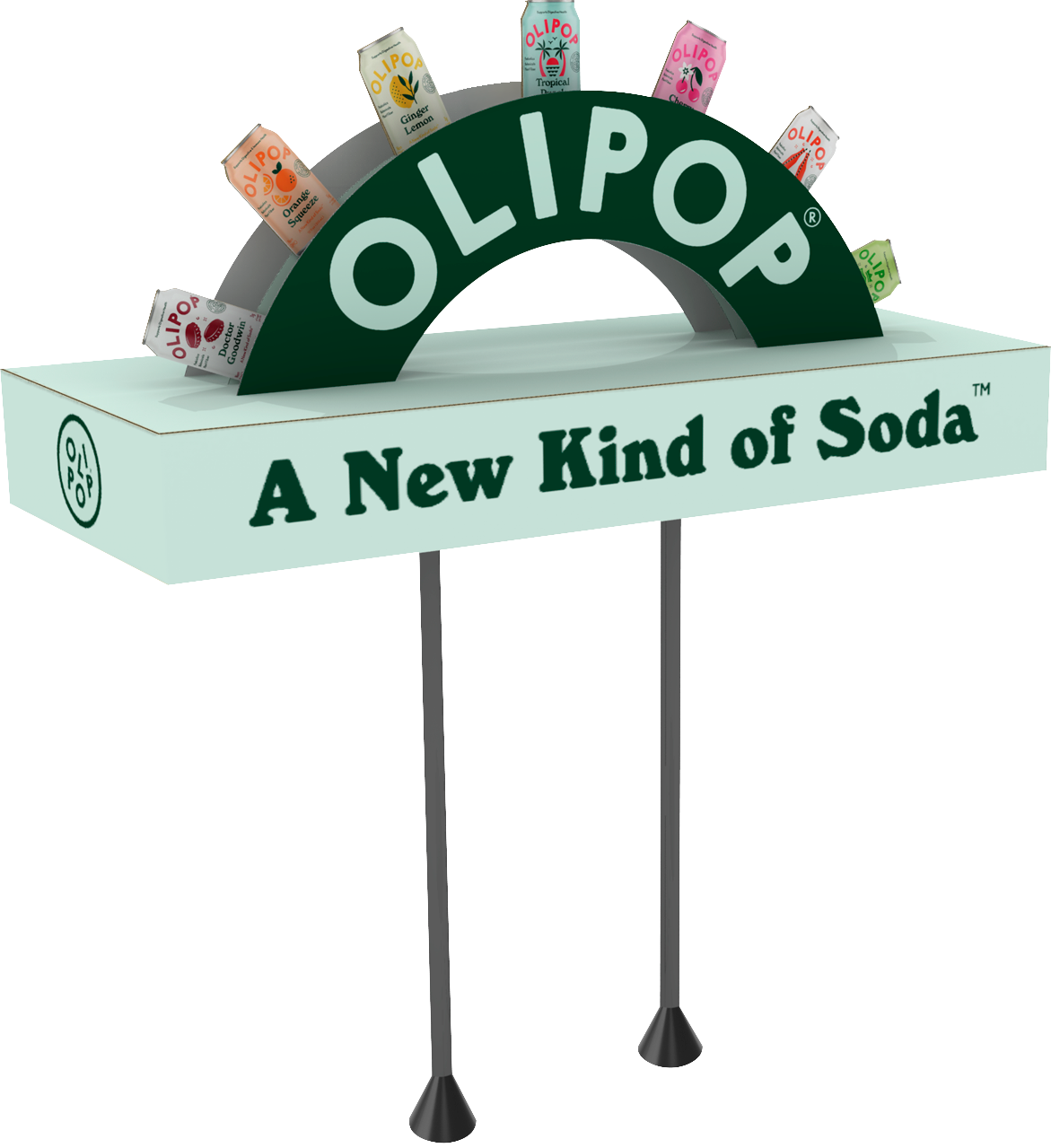 Olipop arch topper